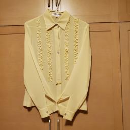 George Rech yellow ruffle blouse image 1