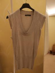 Italian brand - metallic silver top image 1