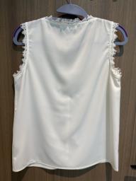 Italian brand white sleeveless top image 2