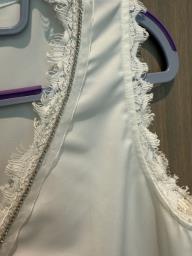 Italian brand white sleeveless top image 3
