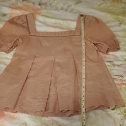 Jill Stuart dusky pink smock blouse top image 4