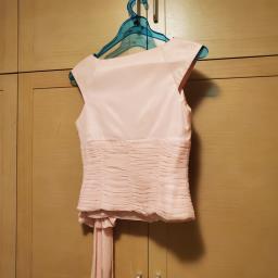 Light pink silk corset top image 2