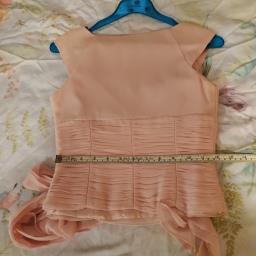 Light pink silk corset top image 3