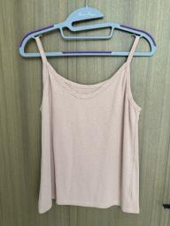 Pink sleeveless plus shirt set image 3