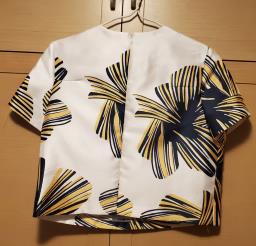 Wardrobe off white Korean crop top image 4