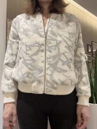 White patterned jacket image 4