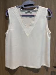 White sleeveless top image 1