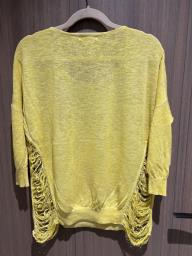 Yellow torn design top image 2