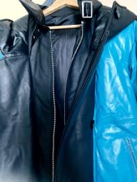 100 sheep leather duck down coat image 1