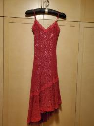 Betsey Johnson red lace dress image 1