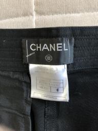 Chanel Classic Black trousers cotton image 2