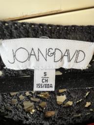 Joan  David 2-pc black crochet dress image 6
