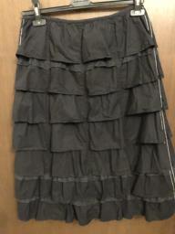Miu Miu black Cotton skirt with Lace image 1