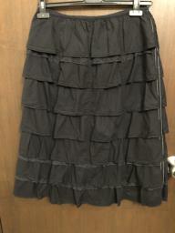 Miu Miu black Cotton skirt with Lace image 2
