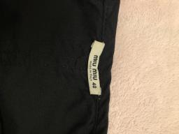 Miu Miu black Cotton skirt with Lace image 3