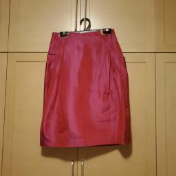 Moschino red silk pencil skirt image 1