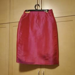 Moschino red silk pencil skirt image 2