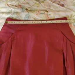 Moschino red silk pencil skirt image 3