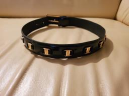 Salvatore Ferragamo black vera bow belt image 1