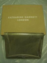 Gold Katharine Hamnett Name Card Holder image 1