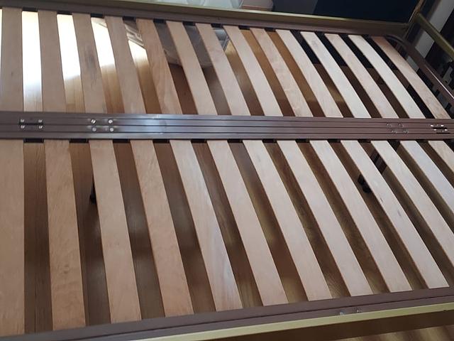 Brass bed frame plus simmons mattress