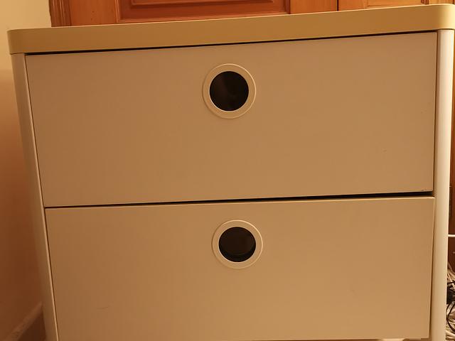 Moving Sale - White 2-drawer cabinet for free