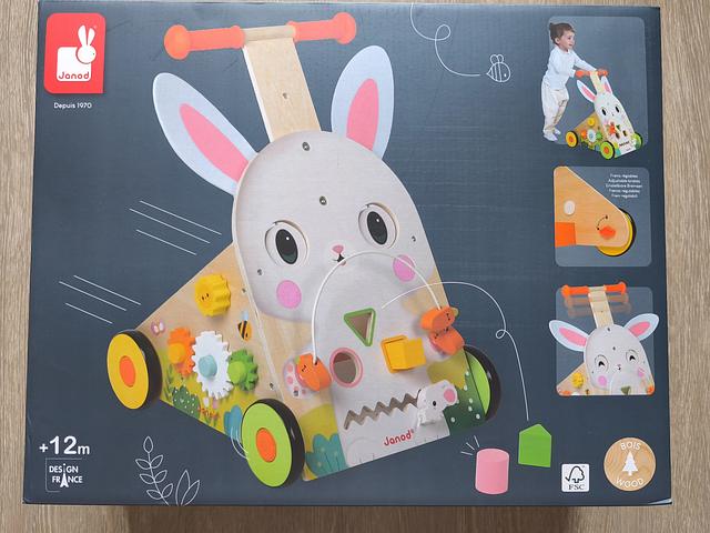Janod Wooden Rabbit Walker (brand new)