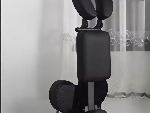 Black foldable tattoo/massage chair