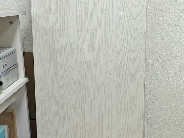 Sturdy white wood and metal folding tables