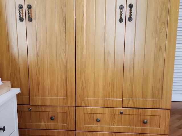 Great quality wood- 2 wardrobes put together 