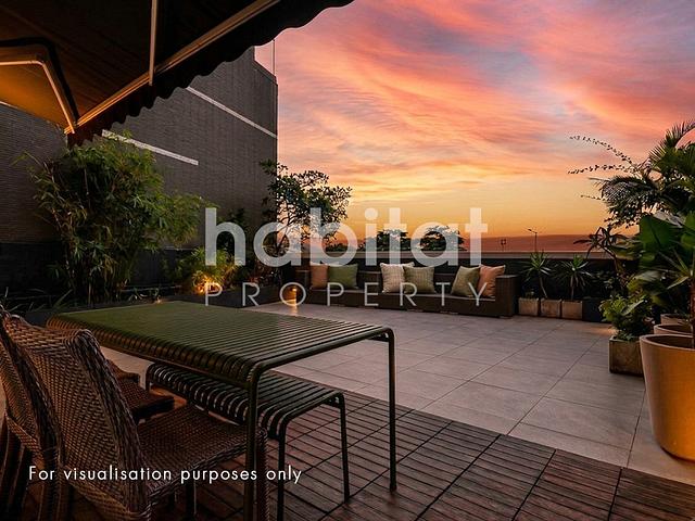 One Bedroom with Massive Terrace on the Water