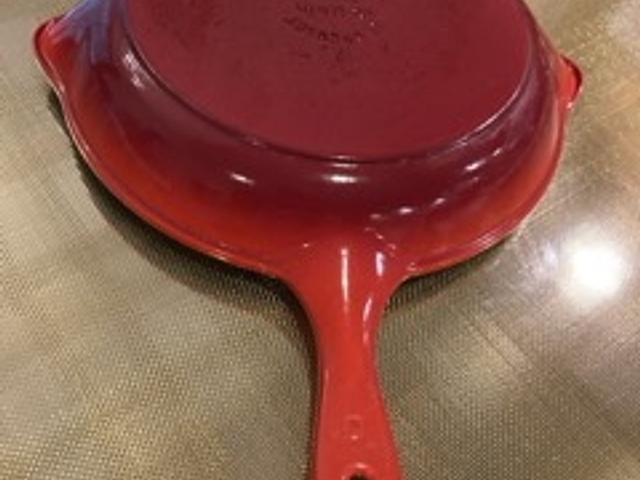 Le Creuset Red Cast Iron Skillet 26" FLASH SALE