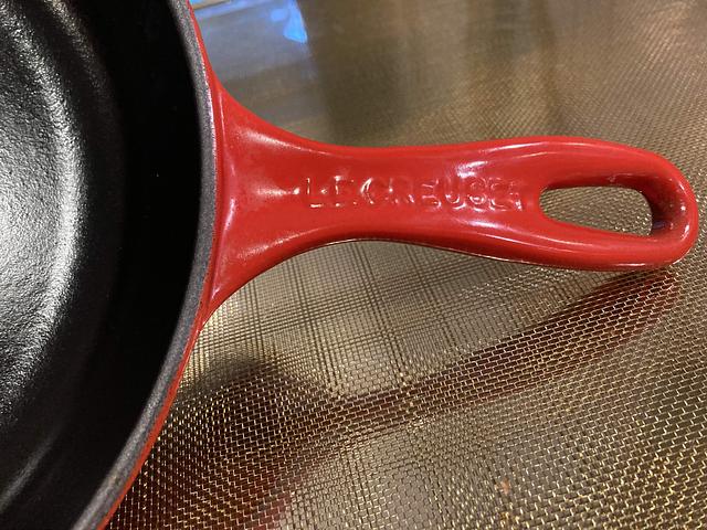 Le Creuset Red Cast Iron Skillet 26" FLASH SALE