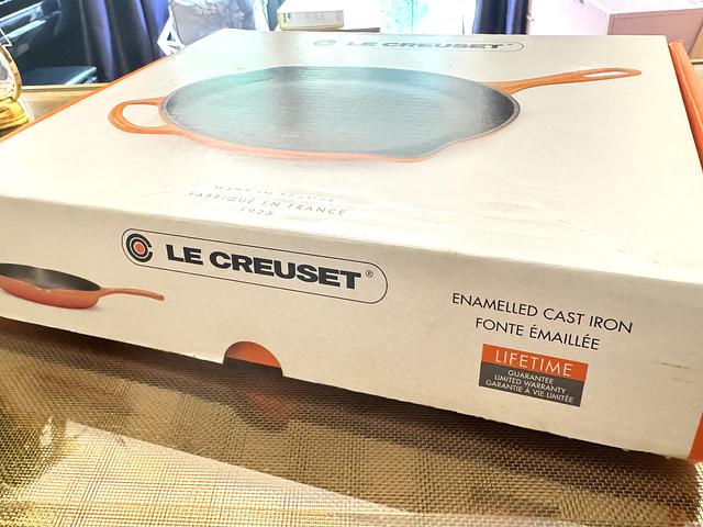 Le Creuset Red Cast Iron Skillet 26" FLASH SALE