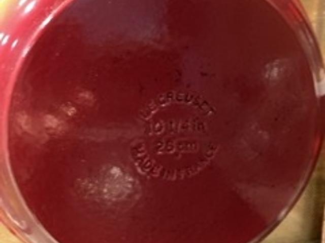 Le Creuset Red Cast Iron Skillet 26" FLASH SALE