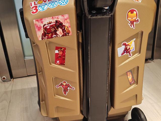 Gold Scooter Suitcase-$300 HKD