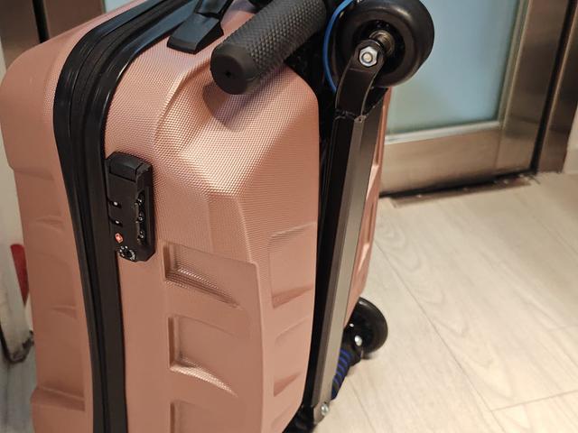 Rose Gold Scooter Suitcase -$300 HKD