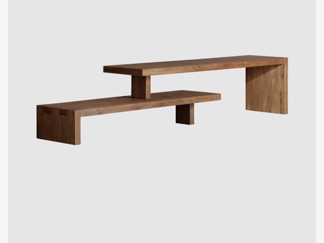 TREE TV rack - solid wood - Model: Lekk 
