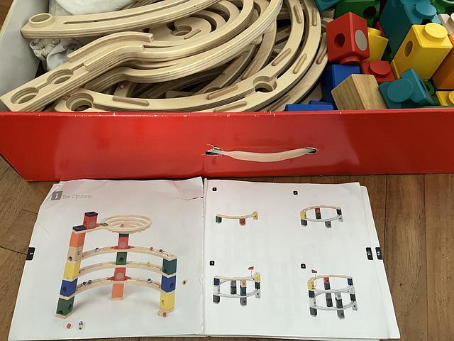 Hape Wooden Quadrilla The Cyclone Marble Run