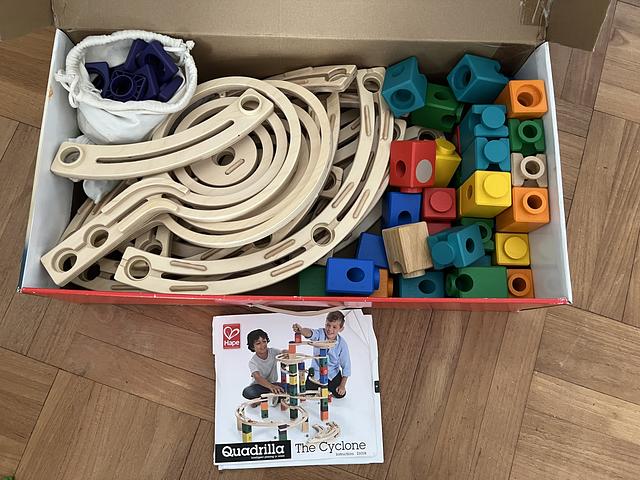 Hape Wooden Quadrilla The Cyclone Marble Run