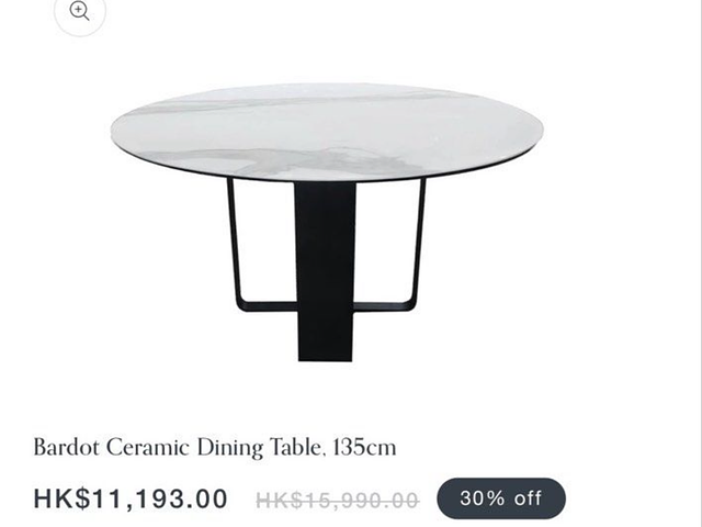 Ceramic dinning table 