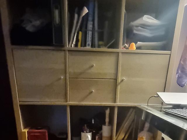 Two IKEA bookcases