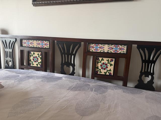 Antique Indian Teak Wood King Bed