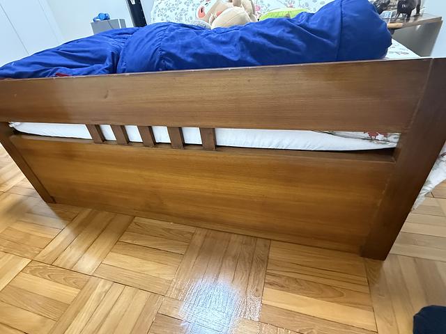Solid Teak Wood Queen Bed Frame 