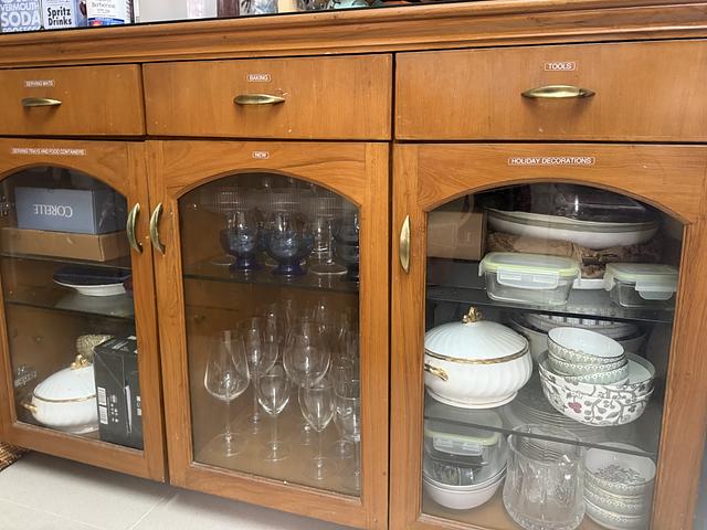 Premium Solid Teak Wood Sideboard Cabinet