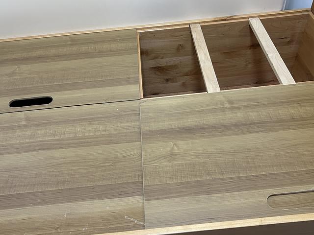 Double size solid wood bedframe w/ 6 deep drawers