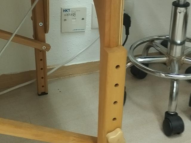 Portable folding wooden massage table