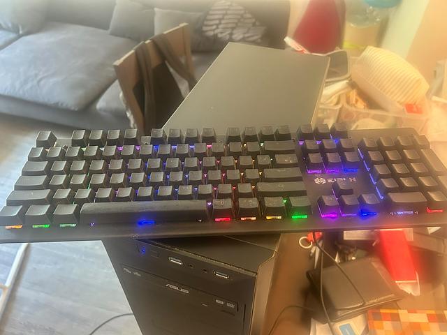 LG 24” monitor + EIPLN E90D gaming keyboard +mouse