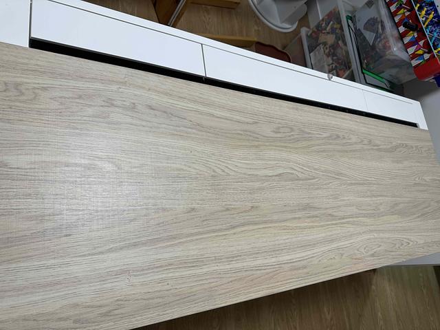 Custom-made solid wood desk