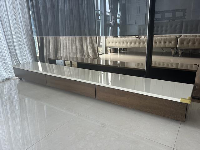 2m Solid Stone Top TV Cabinet / Low TV Console